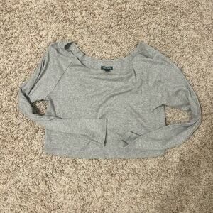 Cropped Grey Long Sleeve NWT